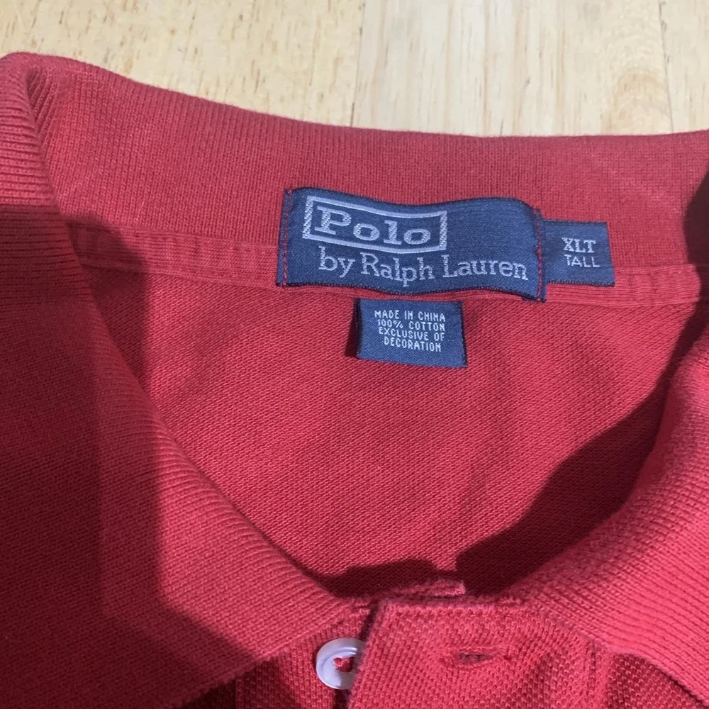 Polo Ralph Lauren Short Sleeve Polo Shirt Men's Size‎ XLT Tall Red
